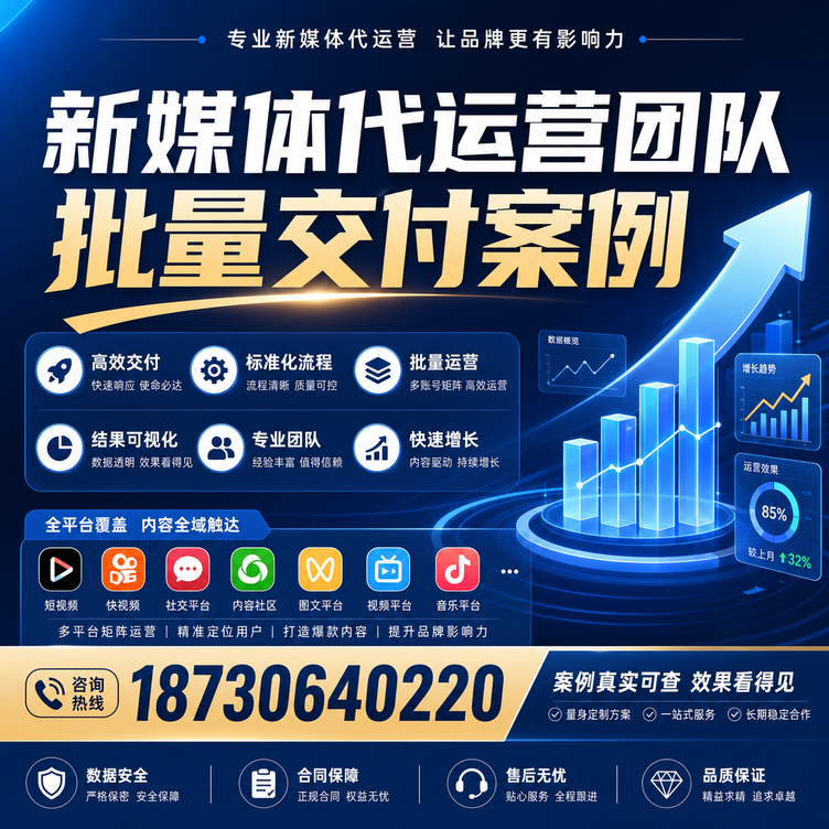 宝鸡代运营公司多客户账号批量高效交付案例