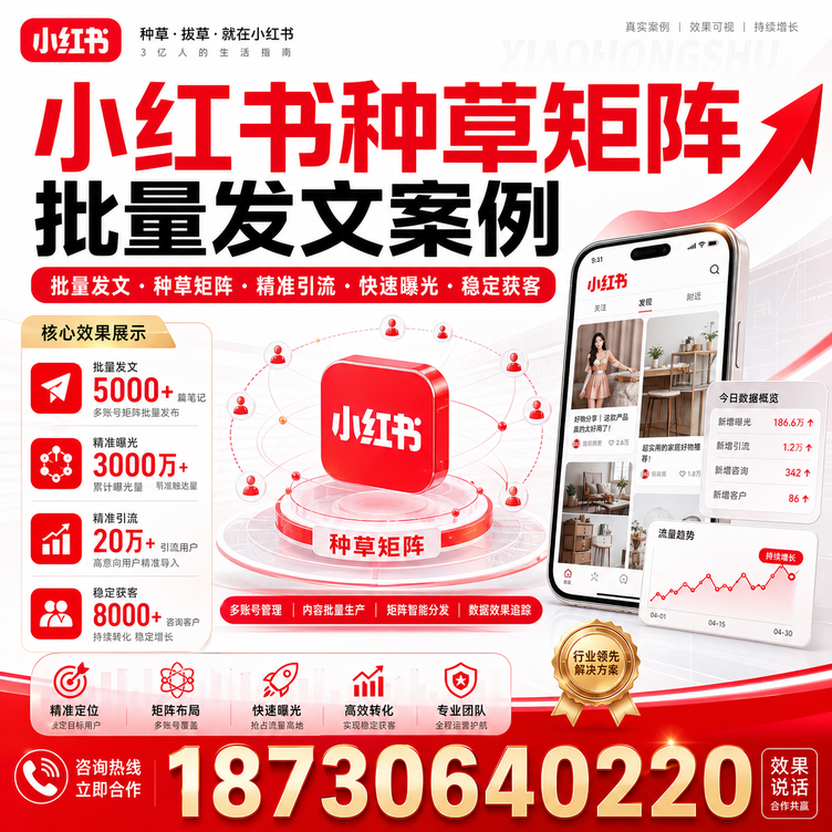 宝鸡小红书种草矩阵批量发文案例